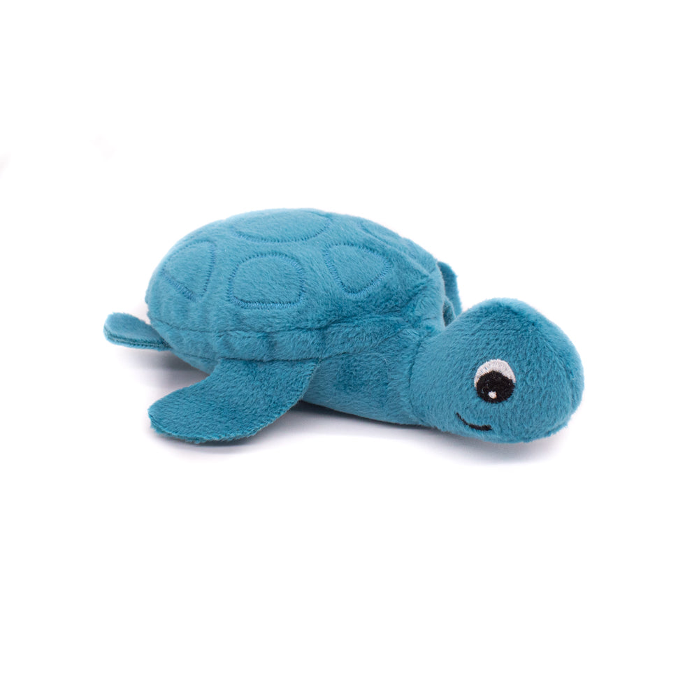Les Deglingos Knuffel Schildpad Mama Blauw