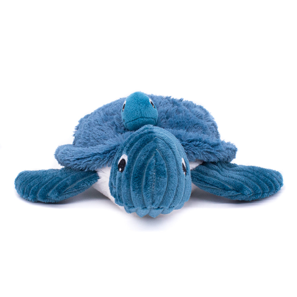 Les Deglingos Knuffel Schildpad Mama Blauw
